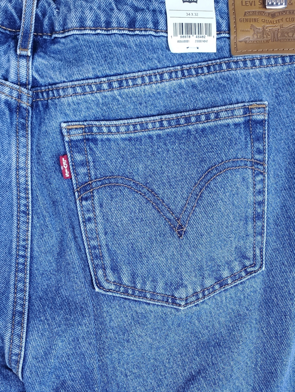 Levi's Premium Denim Nwt A55660001 Low Loose Straight Leg Jeans 34x 32 - Picture 10 of 16